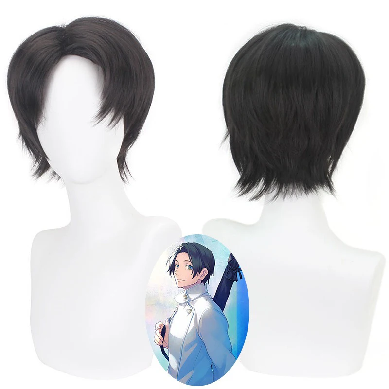 

Anime Jujutsu Kaisen Role Wig Okkotsu Yuta Character Headgear Stage Perform Man Formal Attire Match Reflex Action Short Hair