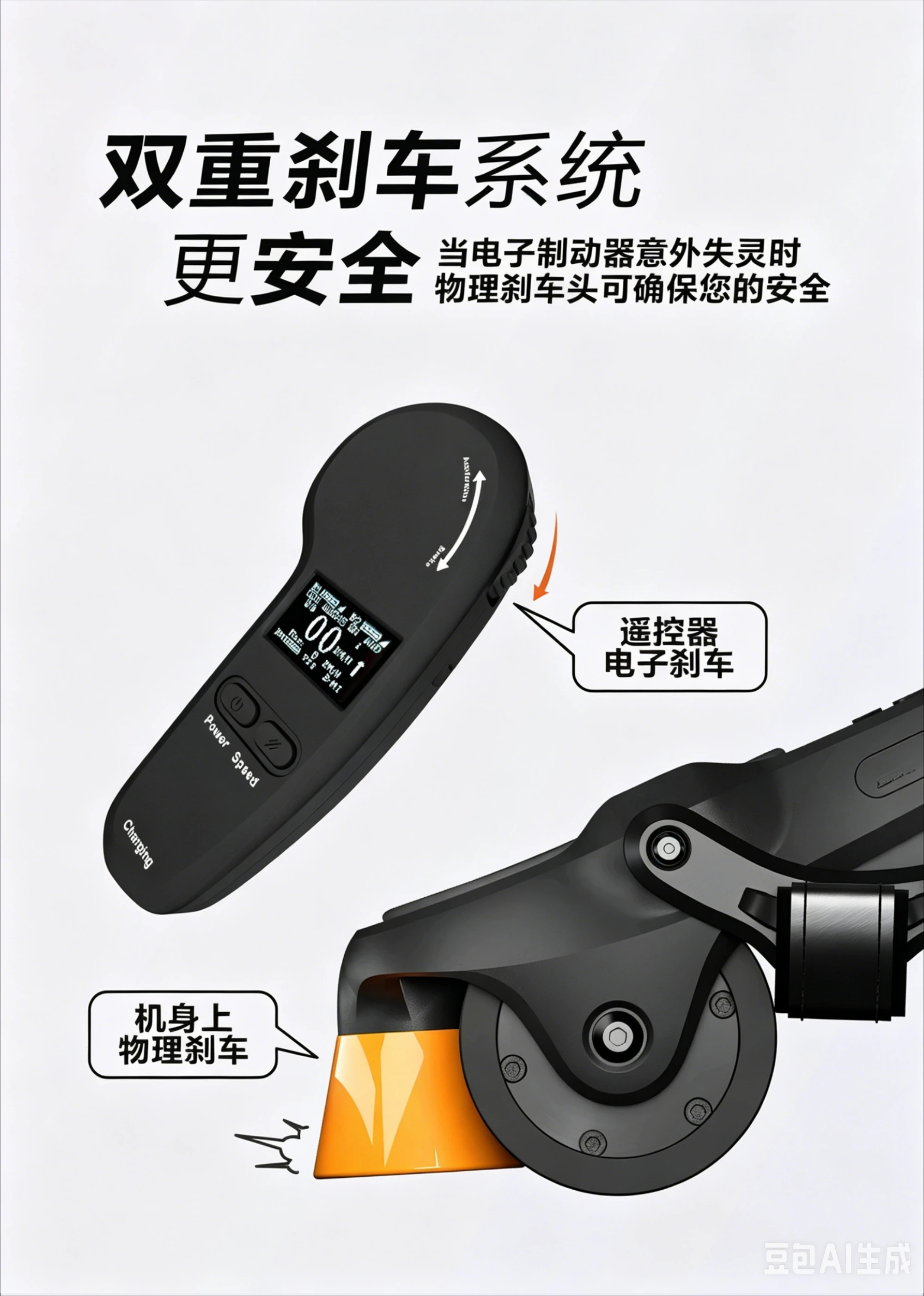Electric roller skates, transportation artifact, commuting dog brush street folding portable electric skateboard skates view 2