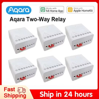 Aqara 2 Channels Wireless Relay Controller Two-way Control Module Works With Xiaomi Mi Home Mijia Homekit APP Smart Home