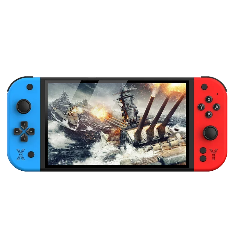 

2025 новейшая портативная игровая консоль G90 Design, 7 дюймов, 64 ГБ, портативная игровая консоль в стиле ретро, поддержка PSP PS1 для детей, подарок