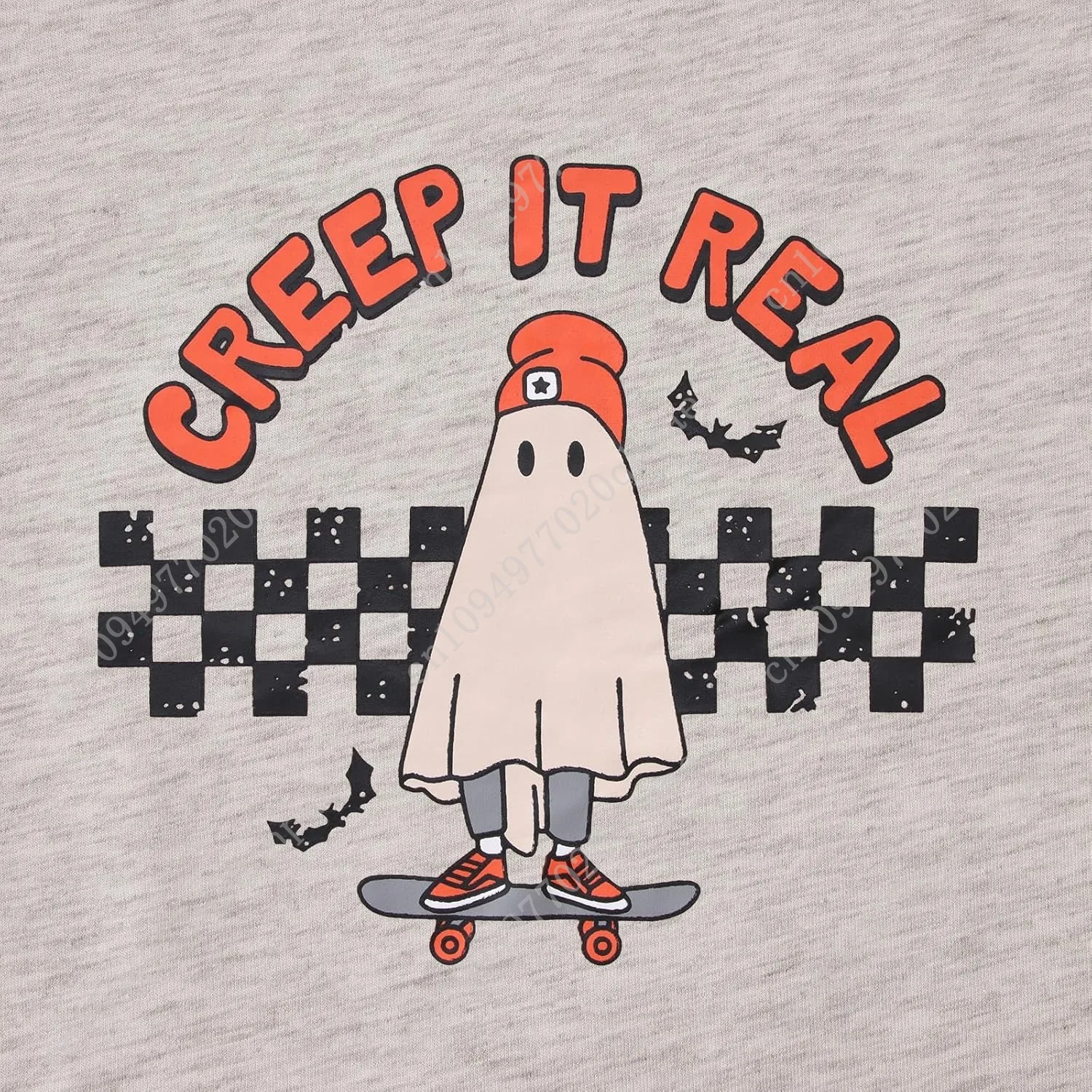 Детский свитер на Хэллоуин для мальчиков и девочек, свитер с круглым вырезом Ghost Creep It, рубашка, топы, жуткий сезон, осенняя одежда, От 7 до 13 лет