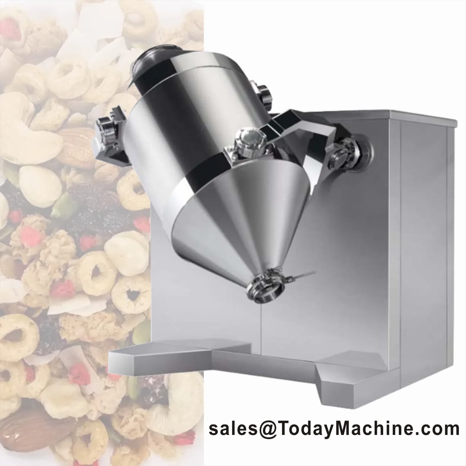 الفولاذ المقاوم للصدأ ثلاثية الأبعاد سوينغ الدورية خلاط ثلاثي الأبعاد النمام خلاط مسحوق خلاط لمضافة الأعشاب الدقيق