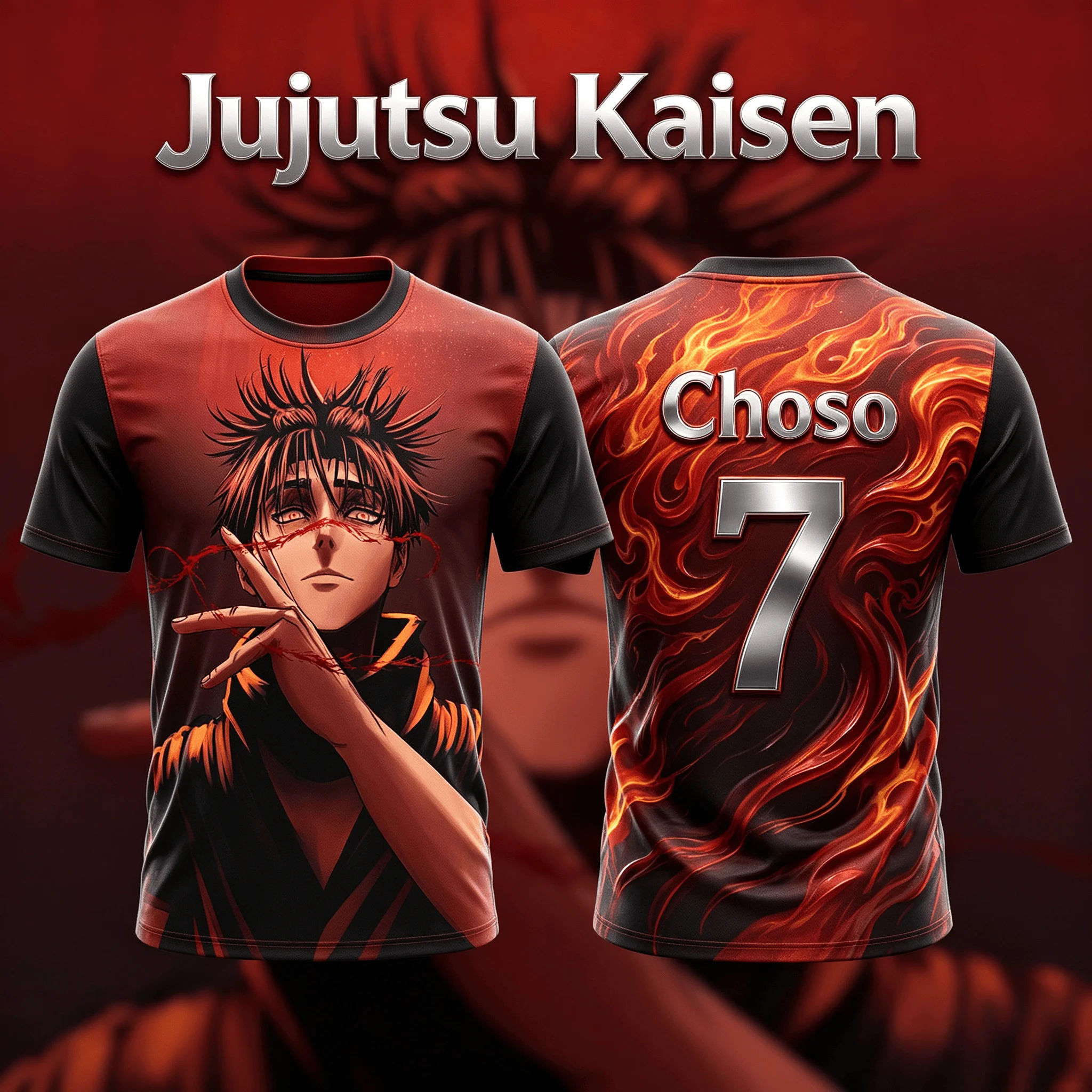 Anime Jujutsu Kaisen Choso 3D Print Sports Breathable Short Sleeve T-shirt Y2K 2026 Summer Trendy Unisex Tops for Adults Kids