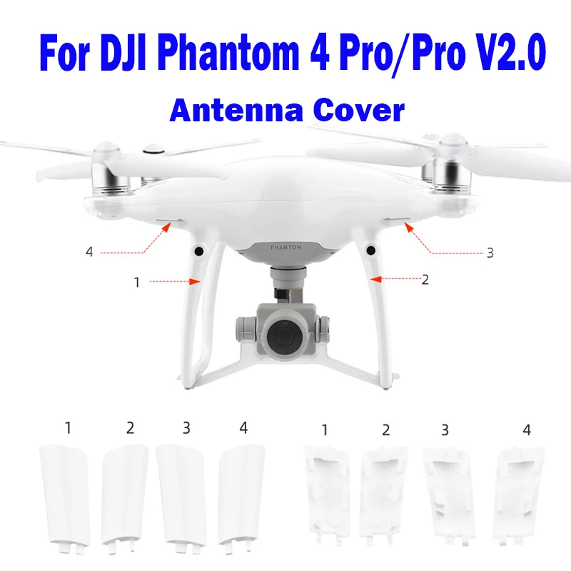 4pcs Landing Gear Antenna Cover Replacement Legs Cover Cap Repair Parts for DJI Phantom 4 Pro/Pro V2.0 Drone Replace Accessories