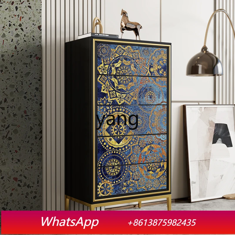 

LH solid wood living room entrance decoration integrated bucket cabinet entrance shoe cabinet office storage