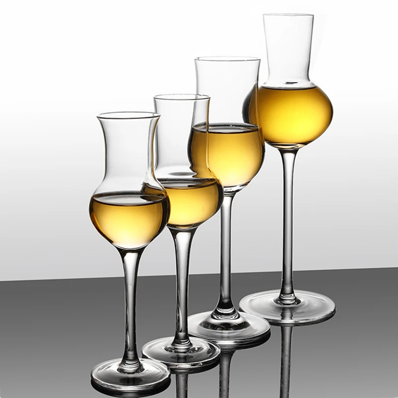 Crystal Tall Cocktail Glass, Tasting Cup,Fragrance Cup, Tulip Cordial Glass, Whiskey Smell