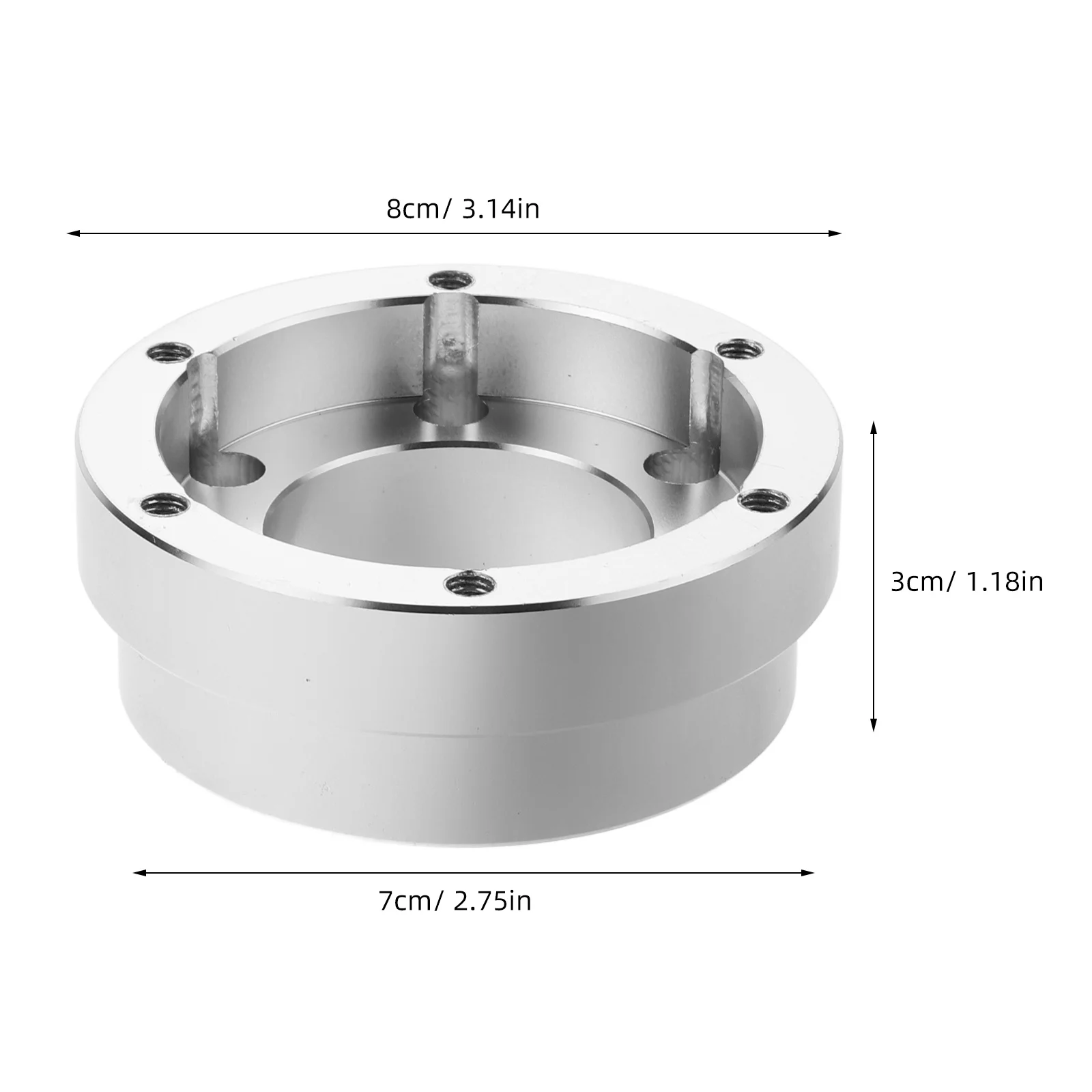 عجلة القيادة قاعدة لوحة سباق محول استبدال المعادن السيارات عجلة توجيه سيارة محول فاصل تعزيز القيادة #4