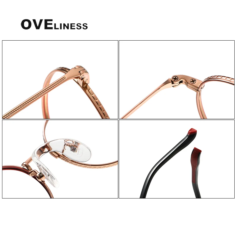 High Quality Round Kid Titannium Glasses Frame boy girl Children Optical Vintage myopia prescription Eyeglasses Brand Style - Image 4