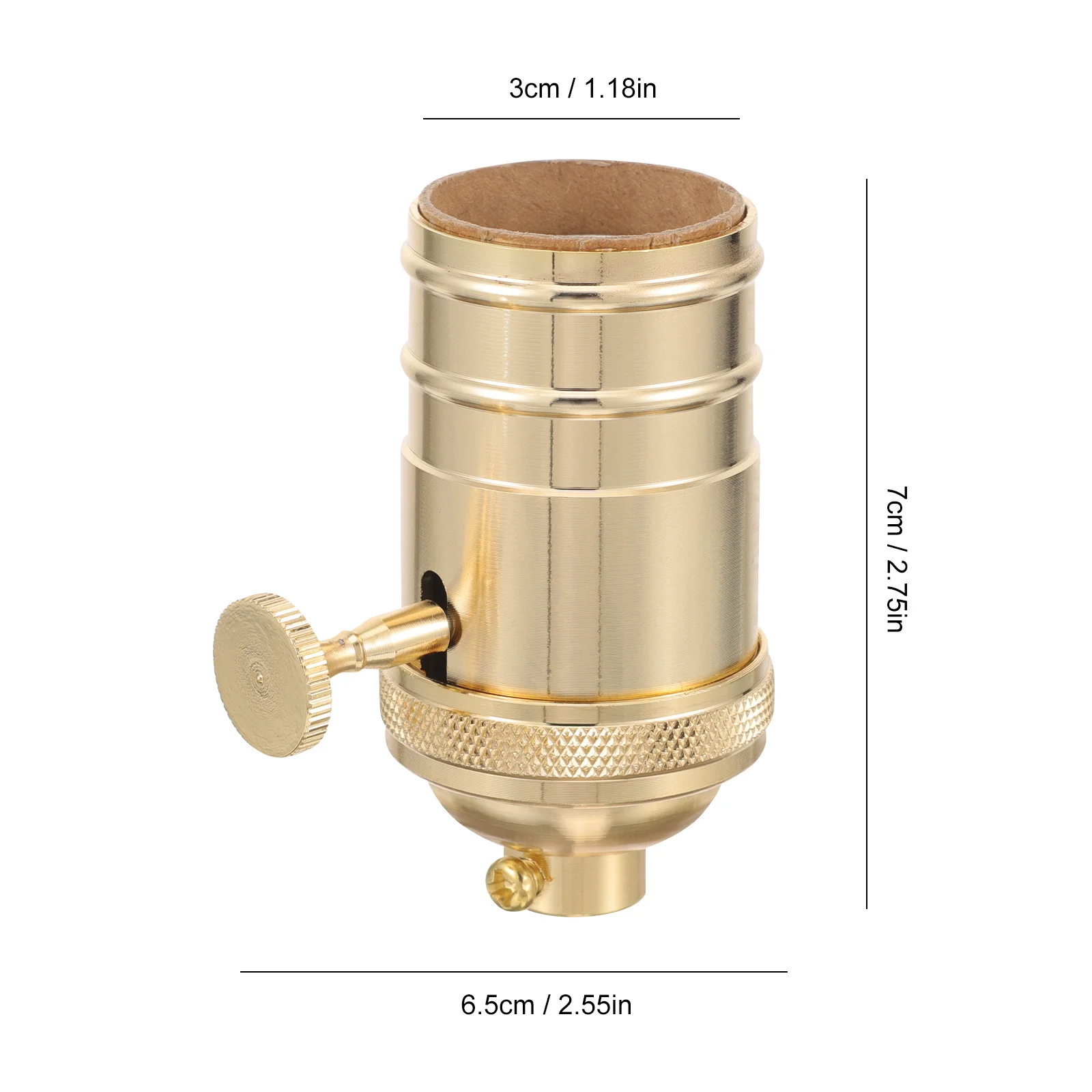 حامل مقبس الإضاءة جزء استبدال مقبس المصباح العتيق مع مقبض لمشاريع استعادة المصباح المنزلي سهلة التركيب