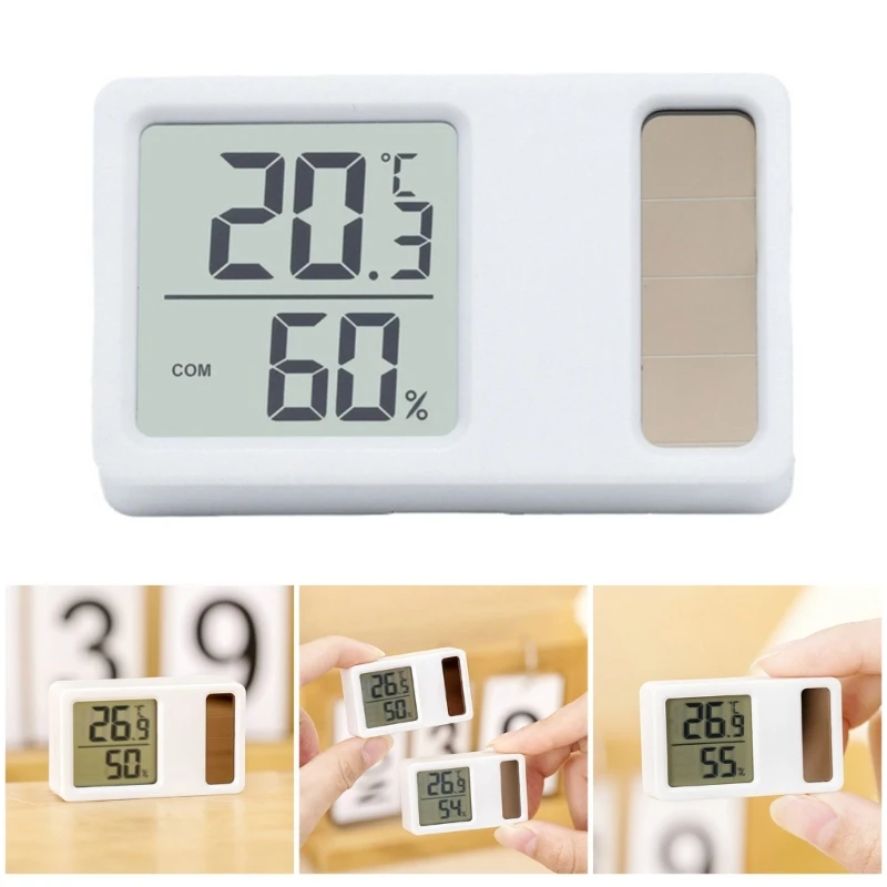 Temperatura medidor humedad con pantalla LCD para sala del bebé en casa M4YD