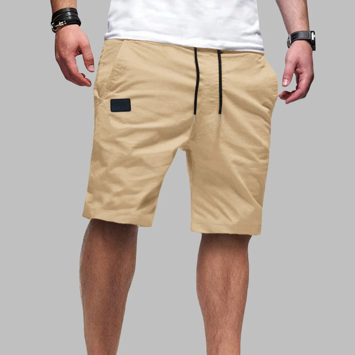 Men's summer sports casual large-sized woven fabric beach shorts, men's new outdoor joggers shorts, 2025 new style shorts