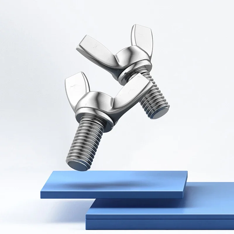 

2pc/lot Butterfly Wing Bolts M3 M4 M5 M6 M8 M10 M12 Hand Tighting Wing Head Thumb Screws DIN316/201/304 Stainless Steel L:6-60mm