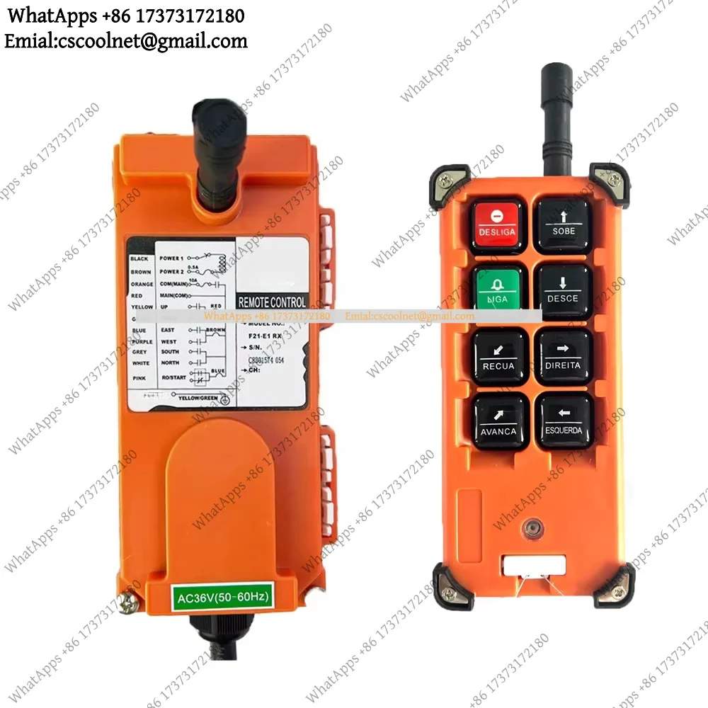 k06 F21-E1B VHF/UHF 380V 220V 36V 24V Wireless Industrial Remote Control for Electric Hoist Crane Lift Transmitter