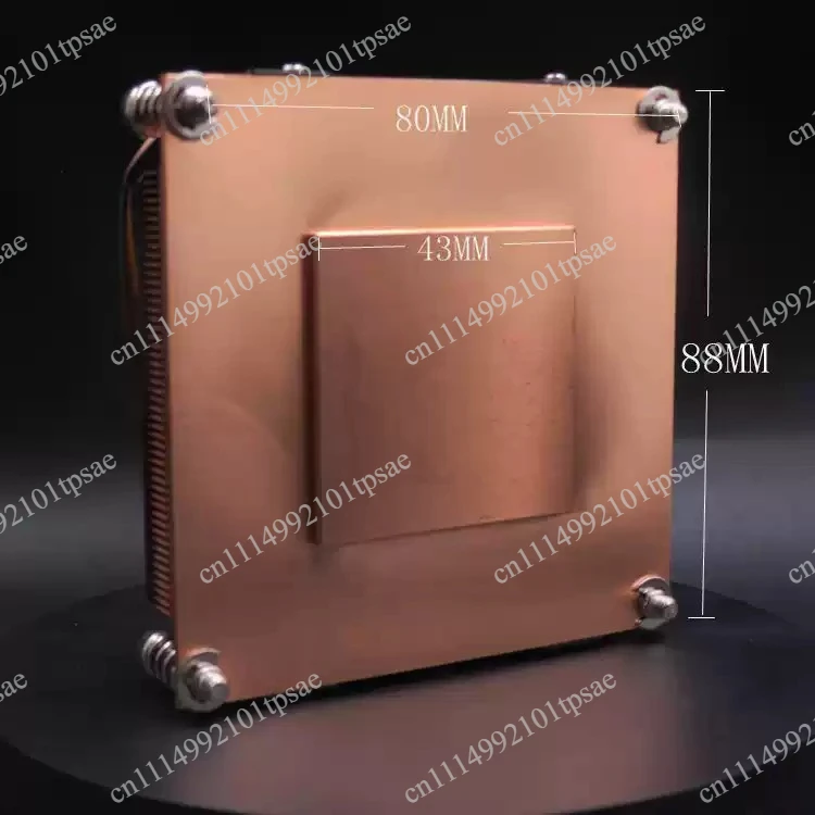 1U Server CPU Cooler for LGA 2011 and Thin AM4 Socket, All Copper Side Blow Turbo Fan for High Performance Cooling