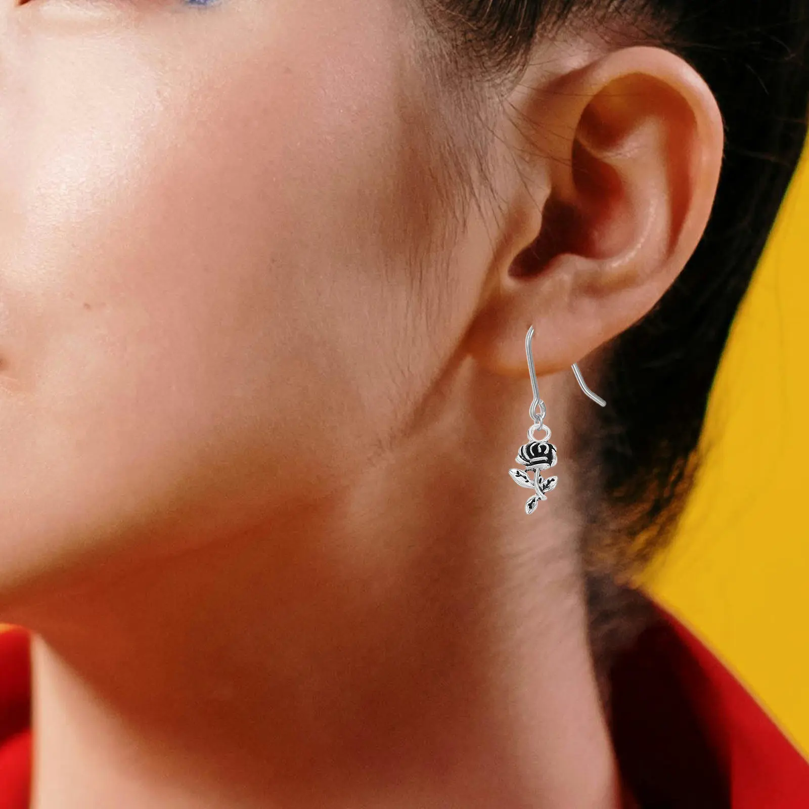 

48 шт. подвесок из сплава в виде цветов: тибетские винтажные серебряные подвески-подсолнухи и розы для изготовления ювелирных изделий своими руками, ожерелий, браслетов, серег