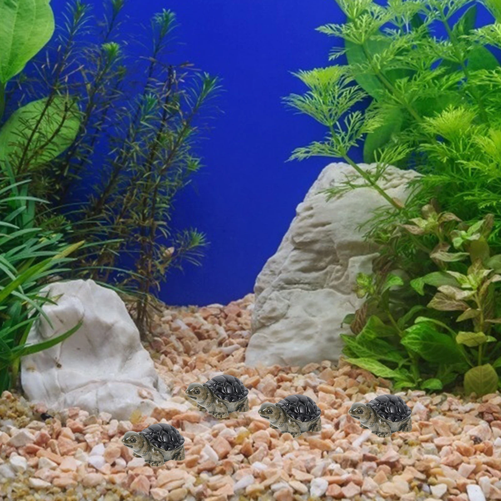 

10Pcs Eco-Friendly Resin Turtle Figurines Fish Tank Decoration Aquarium Simulation Ornament