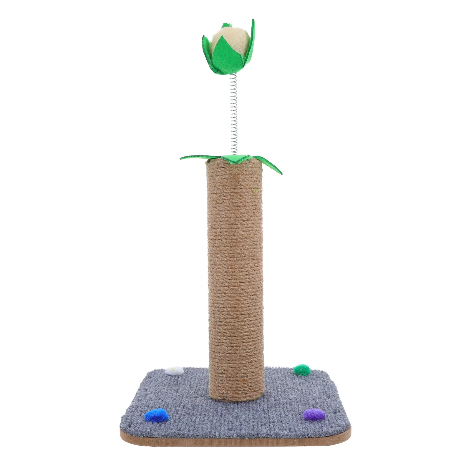 

Sisal Cat Scratcher Post Pole 16 Inch Tall Stable Base Indoor Kitten Scratching Post Carpet Floor Climbing