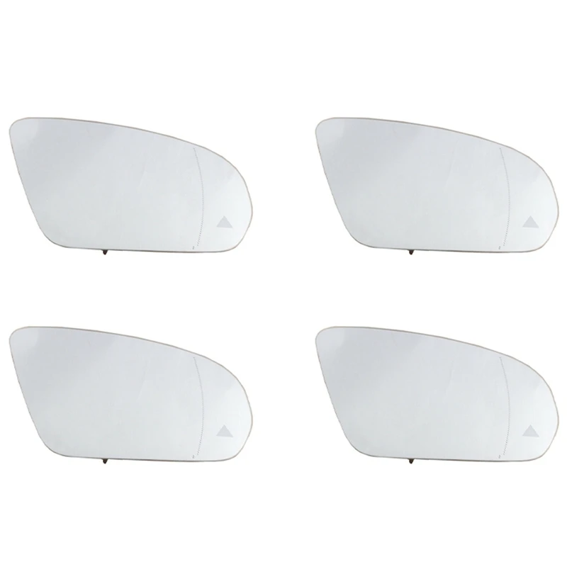 4X Right Side Wing Rearview Mirror Glass Blind Spot Heated For Mercedes-Benz C,E,S,GLC Class W205 W222 W213 X253 13-21