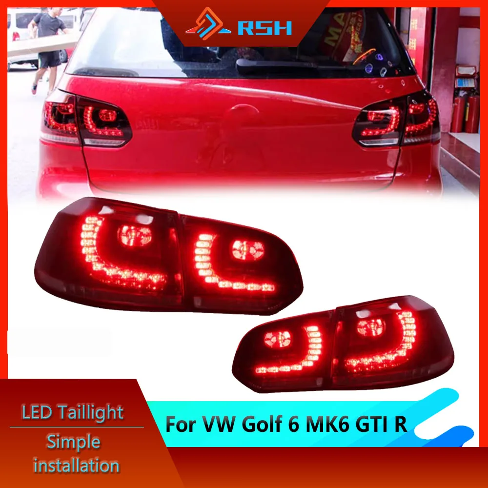 

Taillights Assembly For VW Golf 6 MK6 GTI R 2008-2013 Dynamic Turn Signal Fog Reverse Brake Car LED Tail Light Plug And Play