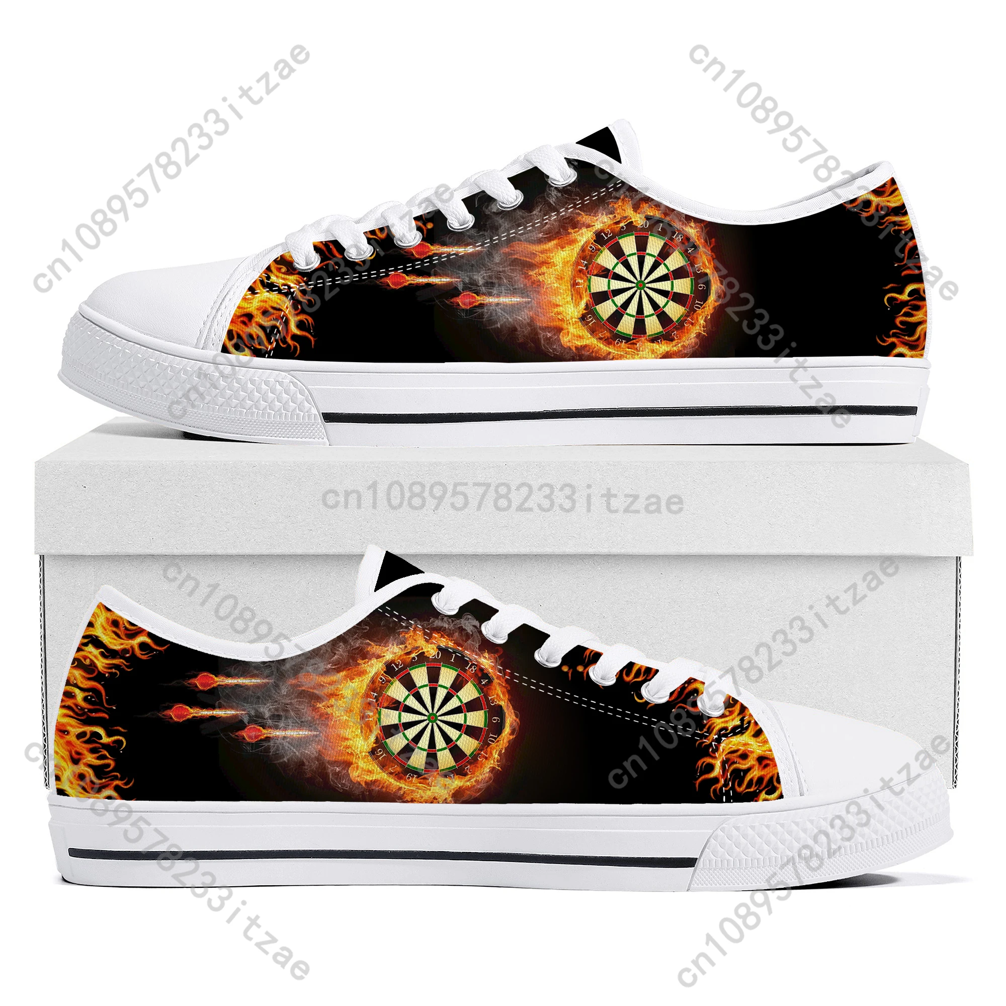 Love Gift Darts Player shoes Low Top Sneakers Mens Womens Teenager High Quality Canvas Sneaker couple Casual Shoes Custom Shoe