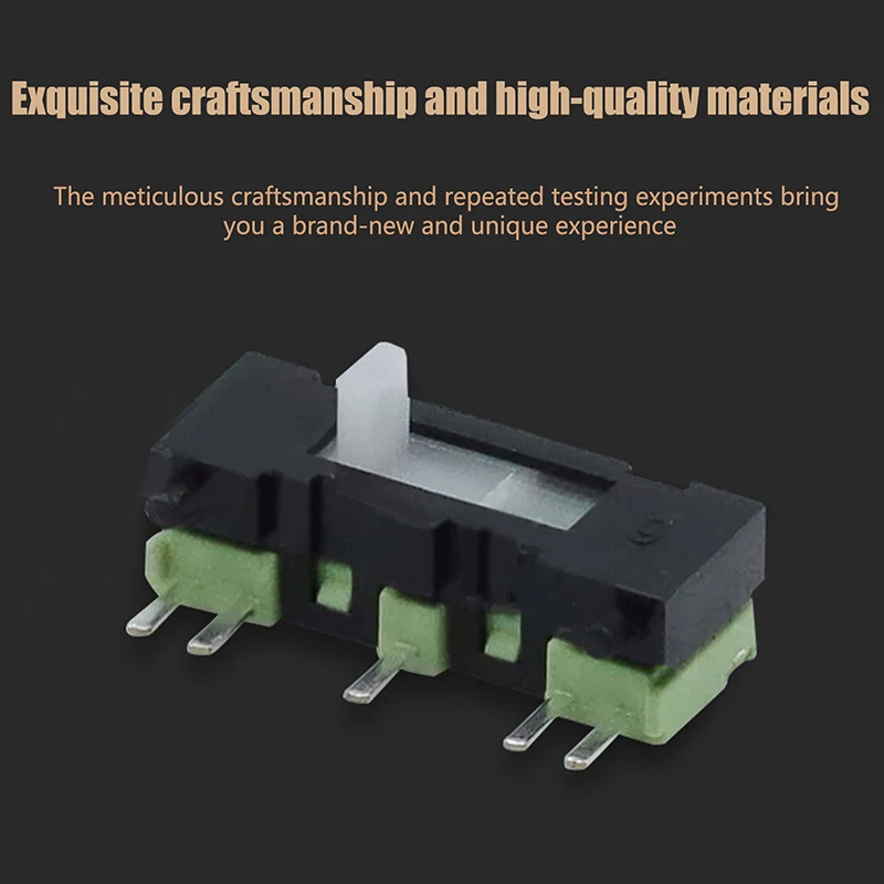 

Новый ползунковый переключатель для ПК, микромощный тумблер, 5-футовый горизонтальный скользящий миниатюрный переключатель управления с прямым вставлением