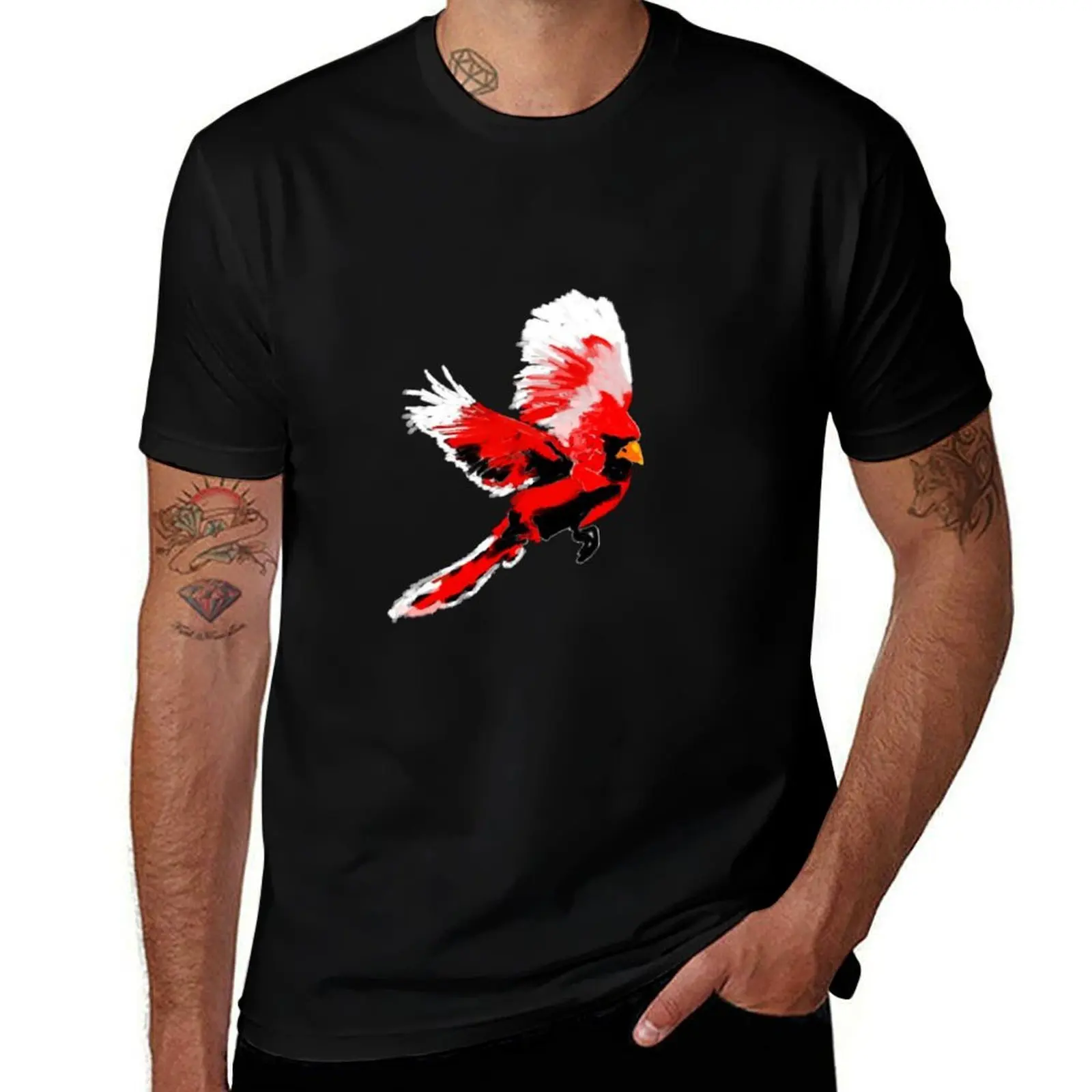 

man shirt T-Shirt Cardinal custom t Design shirt graphic man print shirt Painted for t t