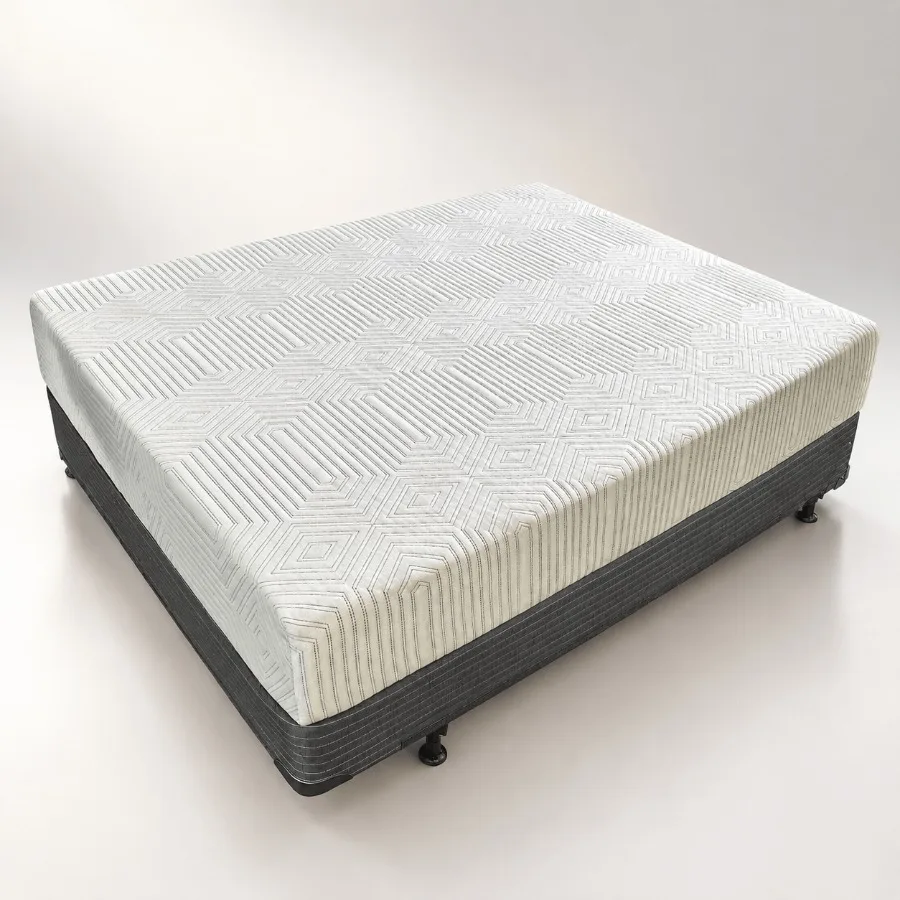 8 Green Tea Memory Foam Mattress for Bedroom Use, Green Tea Infused Memory Foam, Green, Medium Firm with Zoned Pressure Relief