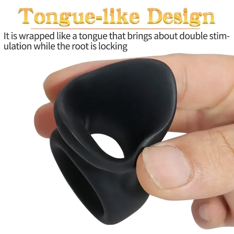الرجال الجنس لعب الذكور سيليكون خاتم الديك للرجال القضيب كم الملابس الداخلية كيس الصفن نقالة حلقة خاتم الديك لموسع القضيب الصغير #4