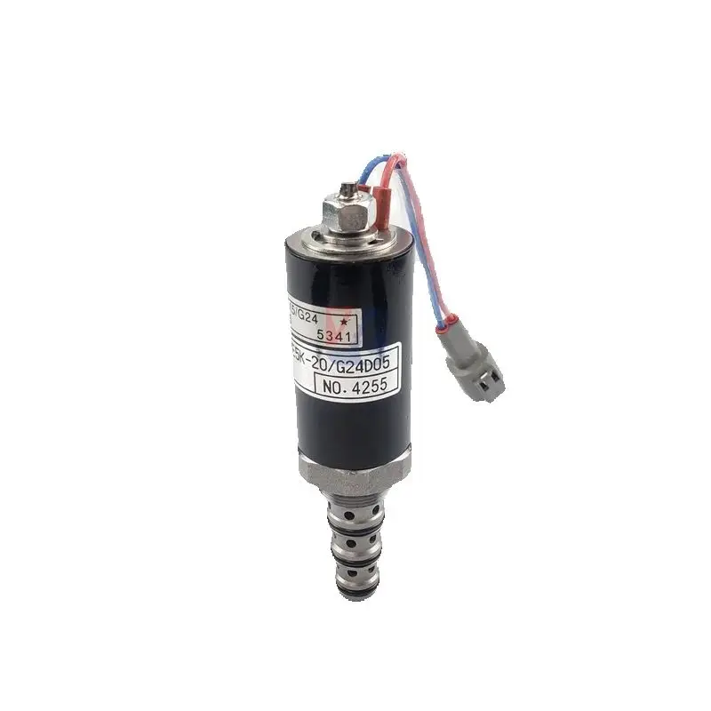 

Подходит для экскаватора Kato HD820/1250/1430, пропорциональный электромагнитный клапан гидравлического насоса с линией KWE5K-20/G24D05