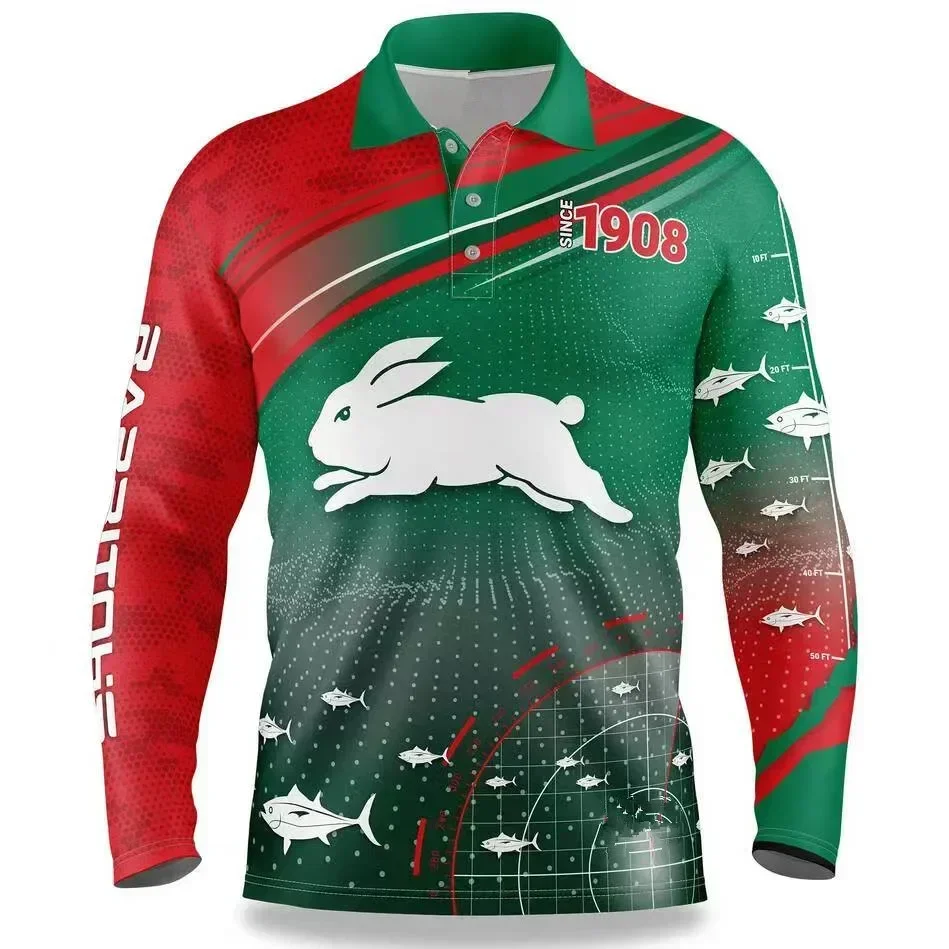 1989 SOUTH SYDNEY RABBITOHS RETRO RUGBY JERSEY size S-M-L-XL-XXL-3XL-4XL-5XL