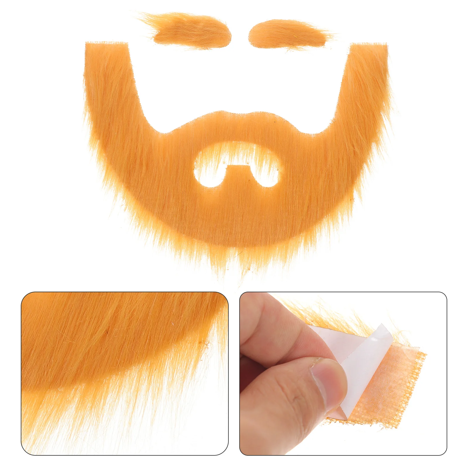 

Simulated Fake Beard Cloth Mustache Decorative Party Supply Eyebrow for Men Apparel Photo Props