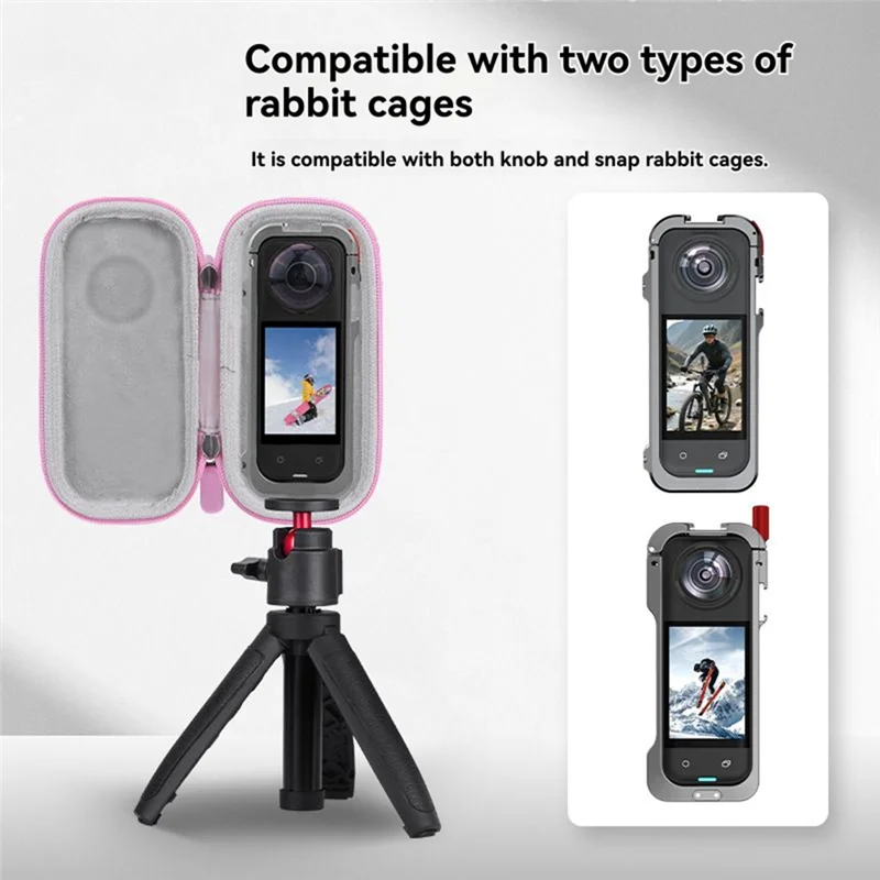 

【Элегантный дизайн】Портативная сумка для камеры для Insta360 X5 Mini Hard Shell, дорожный чехол для хранения аксессуаров для фотосъемки Insta360 X5