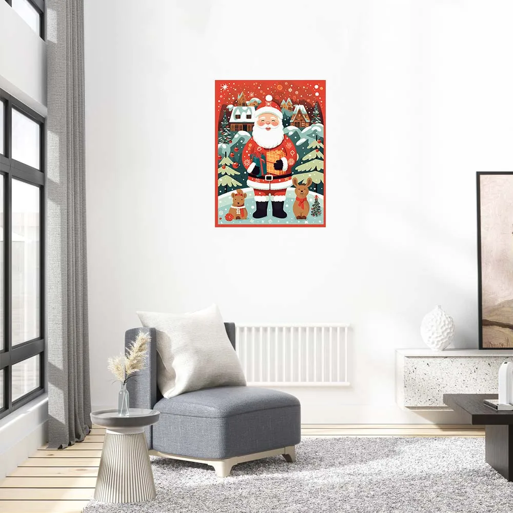 Puzzle quadrato in legno alce di natale puzzle 3D personalizzato regalo per adulti educazione giocattoli per bambini gioco interattivo per famiglie