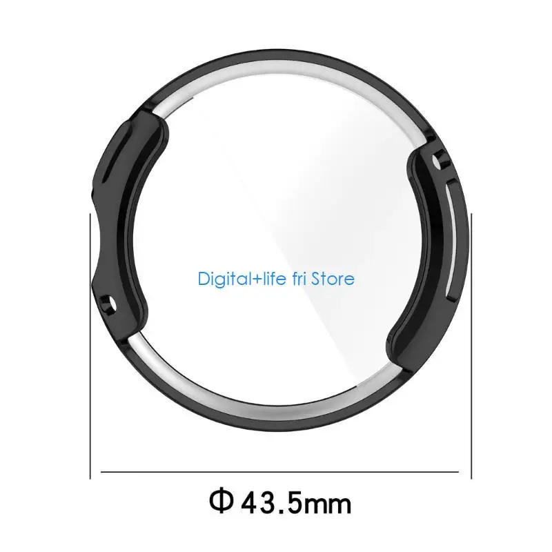 E06D Shockproof for Pixel Watch 2 TPU Screen Protector Bumpers Shell Protective Cover Anti-scratch Scratch Resistant Housing