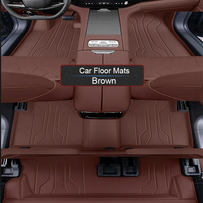 

Для EXEED VX 7SEATS 2023-настоящее время, противоскользящий автомобильный защитный коврик из кожи наппа, роскошный автомобильный водонепроницаемый коврик для пола, аксессуар