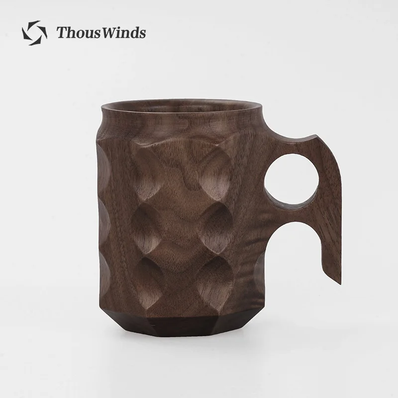 

Thous Winds Fika Camping Mug Outdoor Tableware Wooden Coffee Mug Cup Tourist Picnic Water Cup Backpacking Hiking Camp Supplies