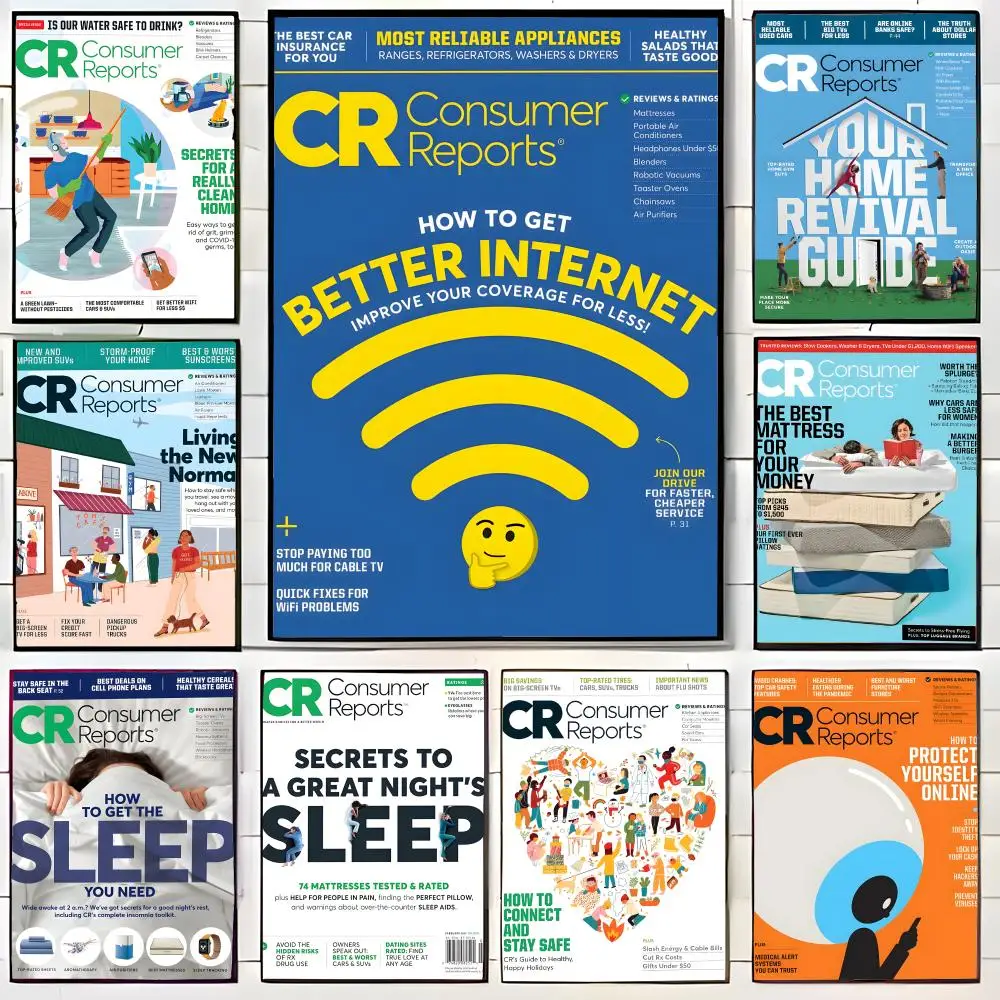 Consumer Magazine Consumer Reports Poster Wall Art Print Decorative Mural Home Decor Gift Unframed