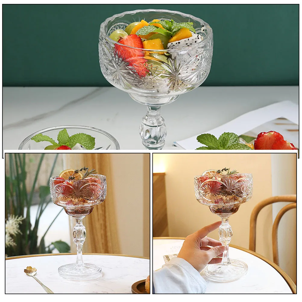 

1pc Insulated Ice Cream Cup Charcuterie Lid Pint Coffee Tumbler Sundae Snack Fruit Dessert Holder Clear Glass Water Bottle