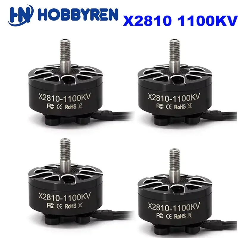 4Pcs HOBBYREN X2810 1100KV Brushless Motors for FPV Racing MultiRotor Drone