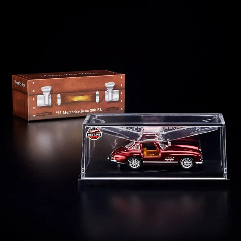 2023 Hot Wheels Collectors RLC Exclusive Red '55 Mercedes Benz 300 SL 1:64 Scale Diecast Car Collection Model Toy