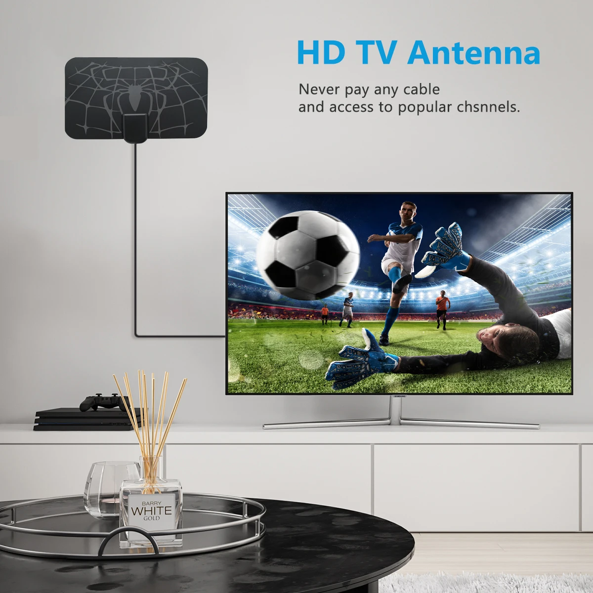4K DVB-T2 Freeview Local Channel Broadcast Digital Antena TV antenna amplificata HDTV Antena