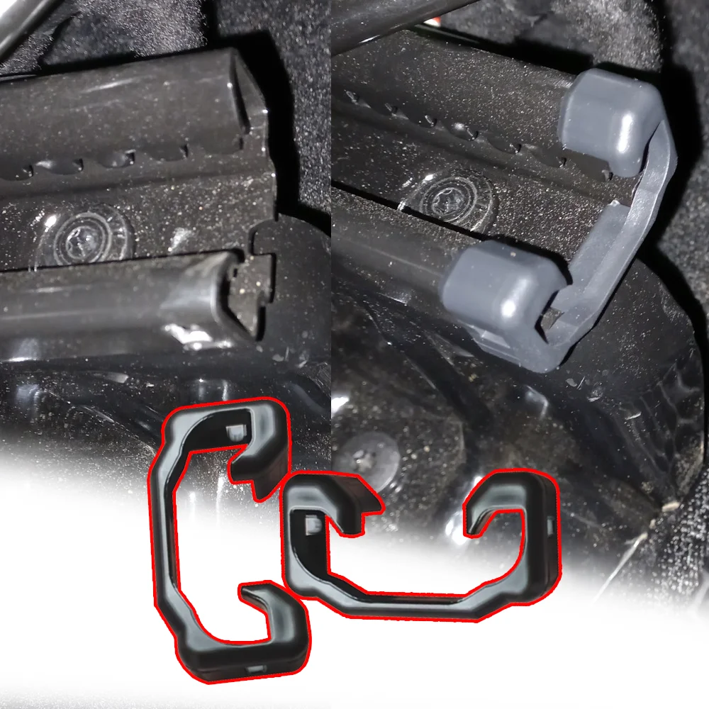 2 uds para Peugeot Partner Tepee 2008-2018 Partner Crossway asiento de coche tobogán tapa de riel deslizante accesorios de cubierta protectora