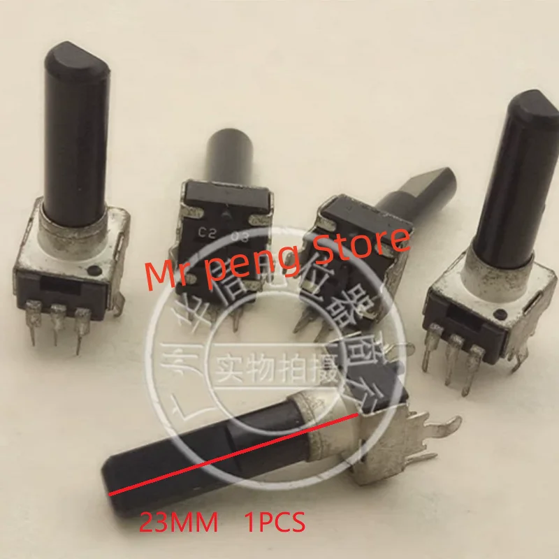 1pcs for Qisheng R09 vertical single potentiometer A10K C20K W50K C200K handle length 23MMF