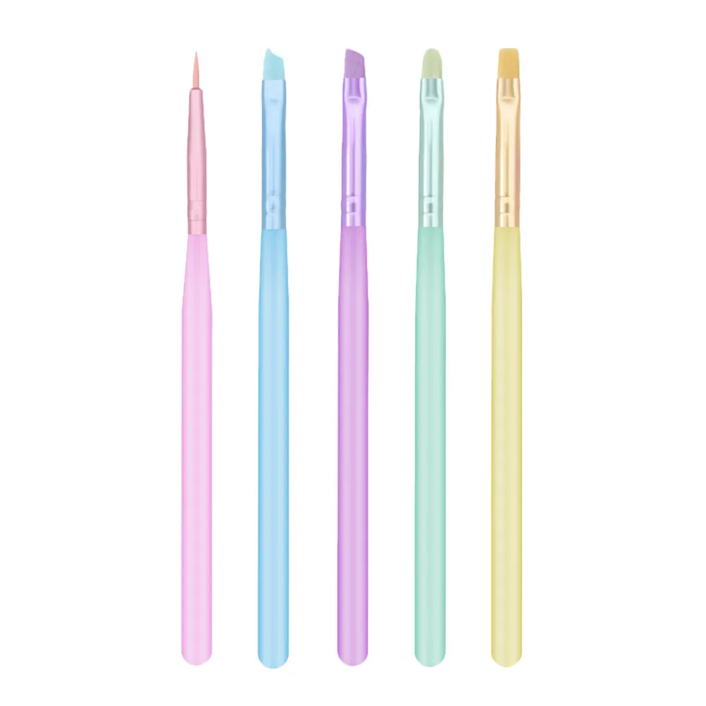 

5Pcs Nail Art Brush Set Creative Manicure Pens Easy Use Lightweight Nail Painting Tools DIY Nails Design Accessories