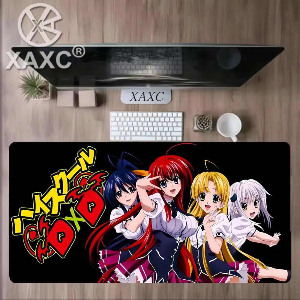 Hot Cool Anime H-High School DxD Mouse Pad Large Gaming Mousepad with Stitched Edges Thickened Desk Mat PC XAXC 900x400MM