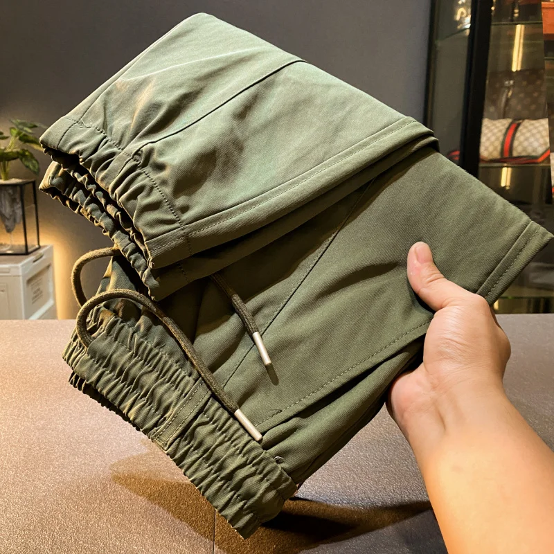 Высококачественные брюки-карго в американском стиле, мужские осенние 20225, новые свободные длинные брюки для бега, модные спортивные штаны-шаровары