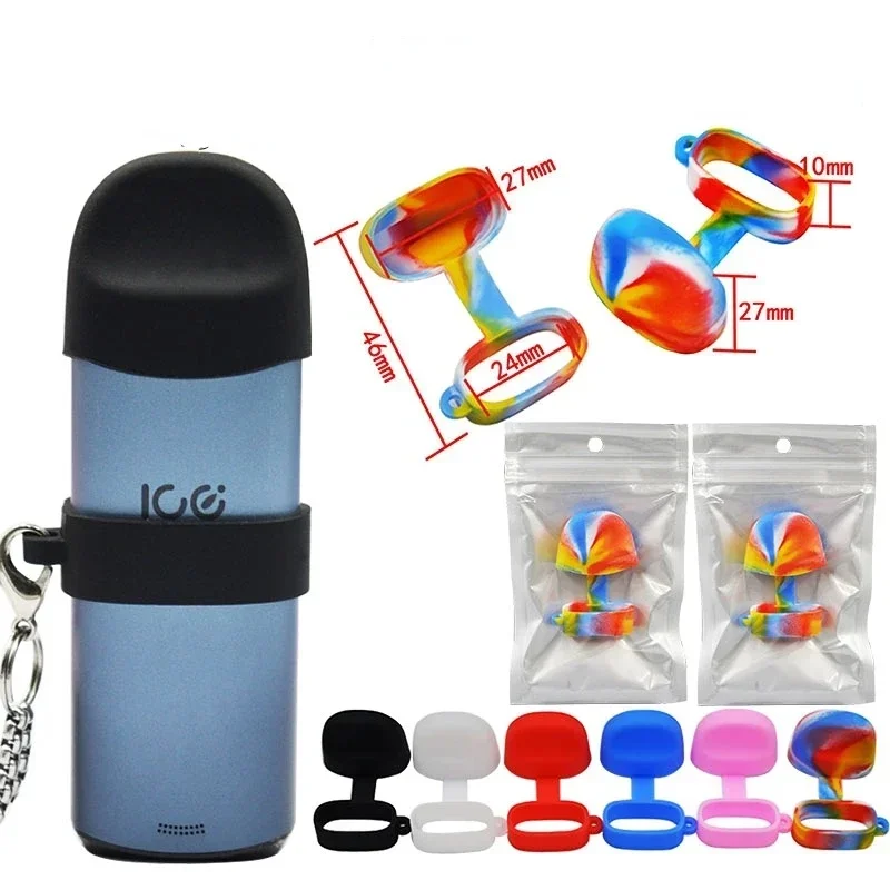 Multi-style 22mm Silicone Band Anti Slip Ring Printed Bull Head Diamond Hollow Decorative Protection for Mod Accessories