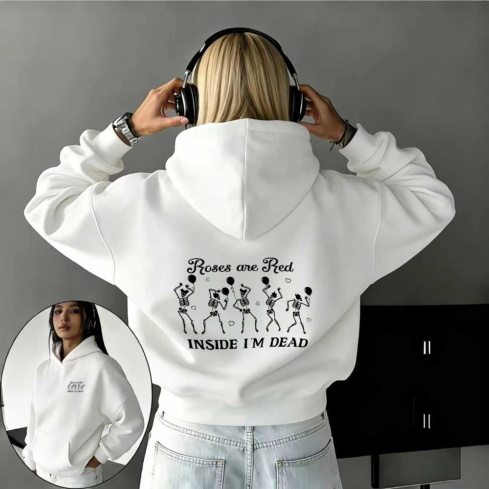 

Осень/зима Disney Roses Are Red Font, толстовка из 100% чистого хлопка с принтом для мужчин и женщин, уличный повседневный теплый топ Y2k