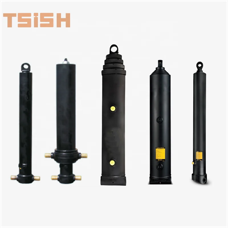 

dump trailer tipper hydraulic lift cylinders from China company tsingshi hydraulic