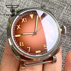 42mm Polished Stainless Steel Square Watch Case Sapphire Crystal California Dial Fit NH35 NH36 ETA2824 PT5000 Automatic Movement